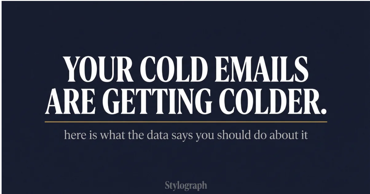 Cold Email Response Rates 2026: Down 41% Since 2019