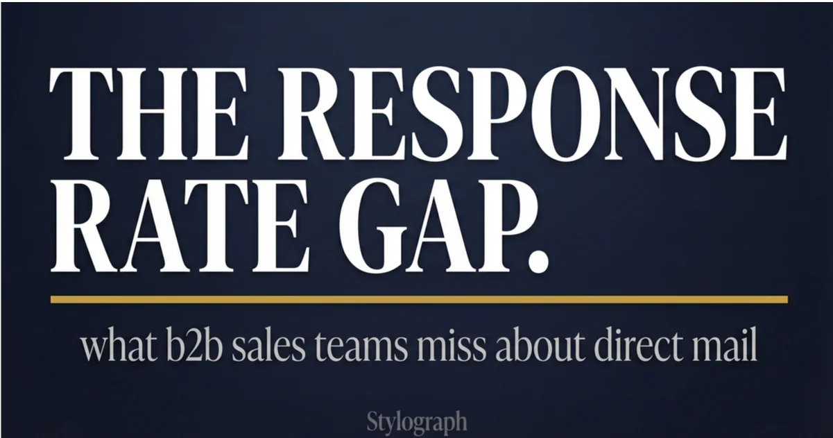 B2B Direct Mail Response Rates: 37x Email's 0.12%
