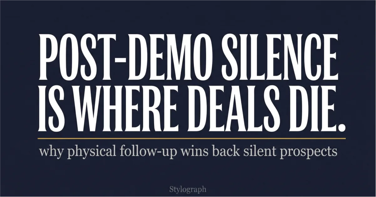 Post-Demo Follow-Up: Why 44% of Deals Go Silent