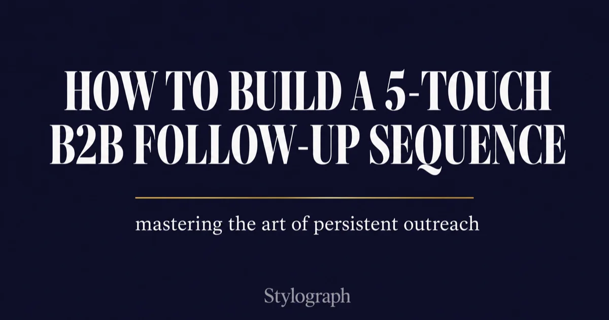 How to Build a 5-Touch B2B Follow-Up Sequence