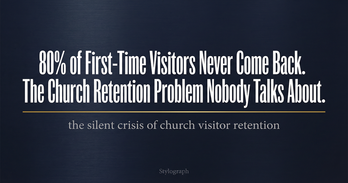 Church Visitor Retention: 80% Never Return