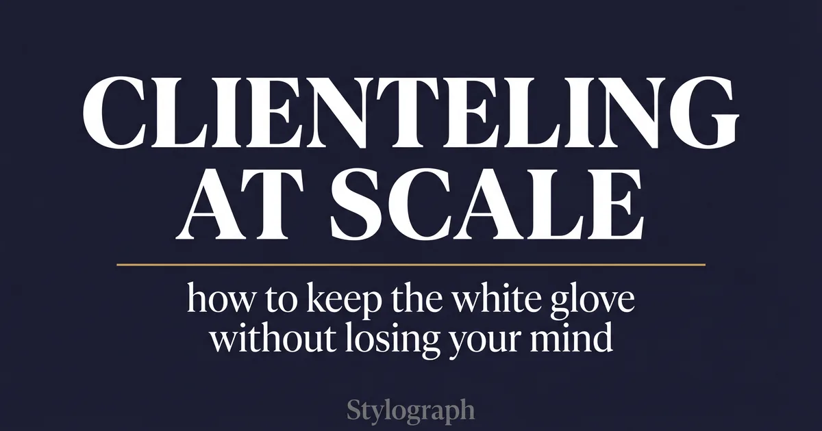 Clienteling at Scale: How to Keep the White Glove Without Losing Your Mind