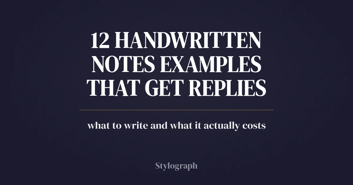 12 Handwritten Notes Examples That Get Replies