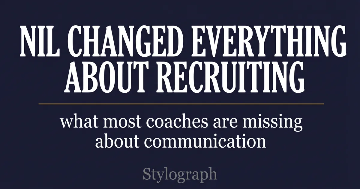 NIL Recruiting: The Communication Gap Coaches Miss