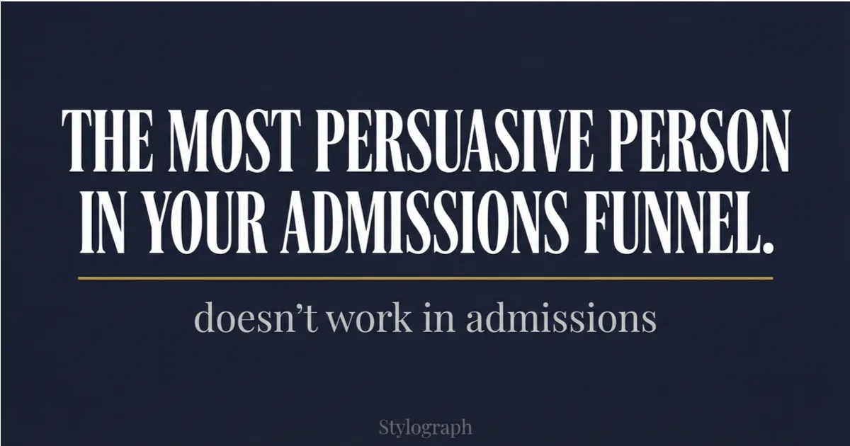 Faculty Outreach in Admissions: 70% Say It Matters