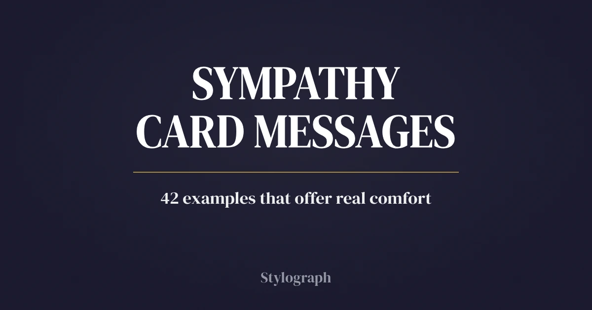 Sympathy Card Messages: 42 Examples That Offer Real Comfort