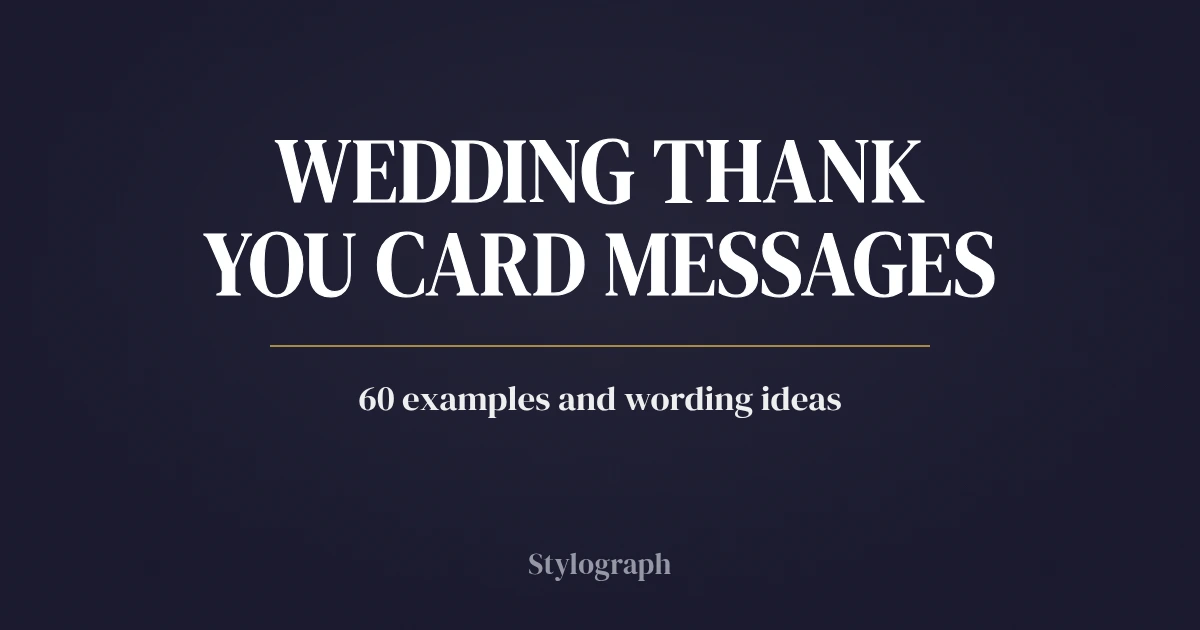 Wedding Thank You Card Messages: 60 Examples & Wording Ideas