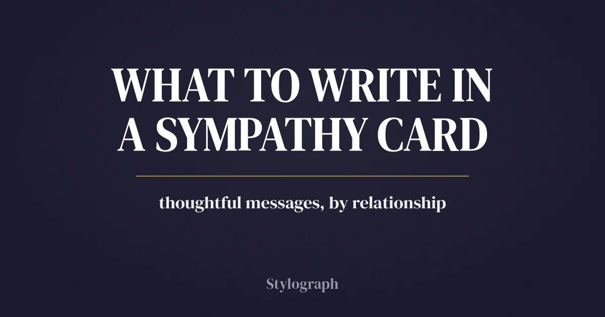 What to Write in a Sympathy Card: Thoughtful Messages
