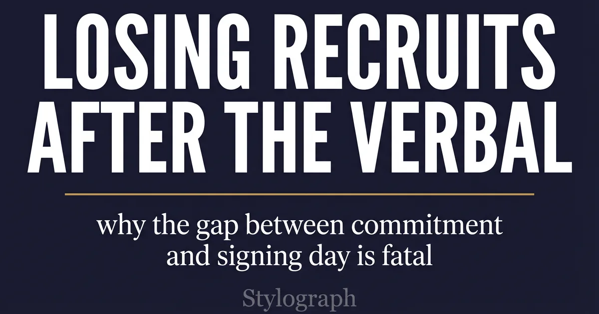 Why College Coaches Are Losing Recruits Between Verbal Commitment and Signing Day