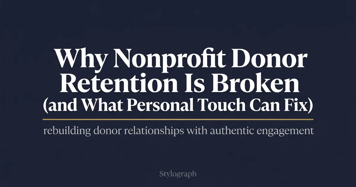 Nonprofit Donor Retention Rate: 42.9% in 2024