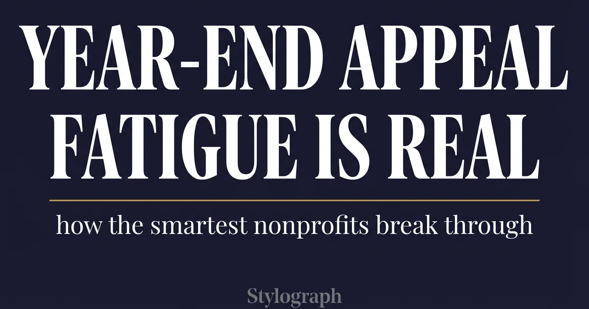 How Nonprofits Beat Year-End Appeal Fatigue
